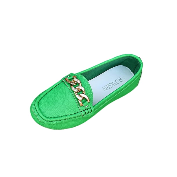 Mujeres Zapatos Planos Estilo Británico Cadena de Metal Mochilas para las Mujeres, Deslizamiento Del Dedo Del Pie Redondo Del Tamaño Más en Zapatos con Strass