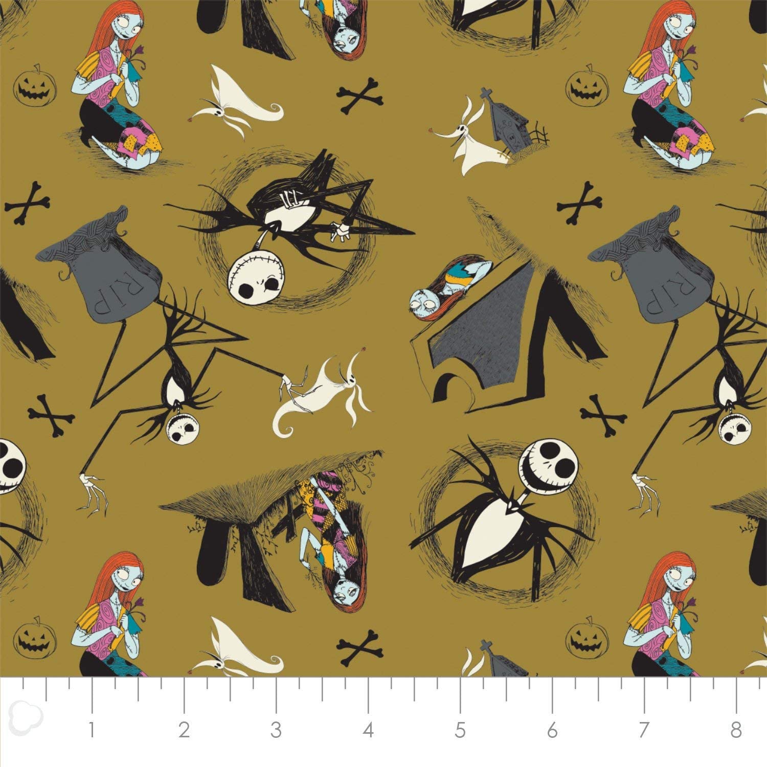 nightmare before christmas jersey fabric