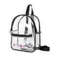 thumbnail image 2 of Guardurnaity Bolsa de hombro transparente impermeable de PVC - Para actividades al aire libre y viajes Bolsa de PVC transparente Organizador negro Type3 NO3, 2 of 6