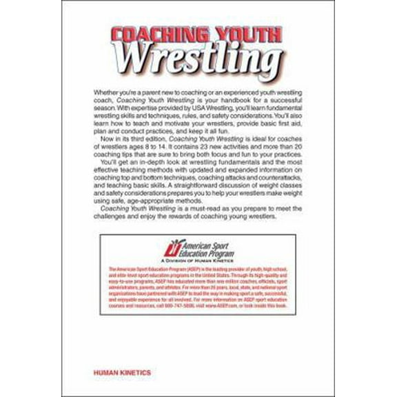 Pre-Owned Coaching Youth Wrestling (Paperback) 0736067116 9780736067119