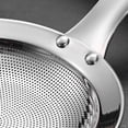 thumbnail image 5 of New Fine Mesh Skimmer Spoon, Professional 304 Stainless Steel Hot Pot Fat Strainer for Oil Filter Skimming Grease and Foam, Durable Multi-Functional Kitchen Cooking Mesh Food Strainer Ladle, 5 of 9