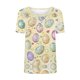 thumbnail image 4 of Camiseta de Cuello Redondo de Impresión de Pascua Unisex de Manga Corta de Verano para las Mujeres, Estiramiento Suave, Camisetas de Manga Corta de Mujer Casual, 4 of 5