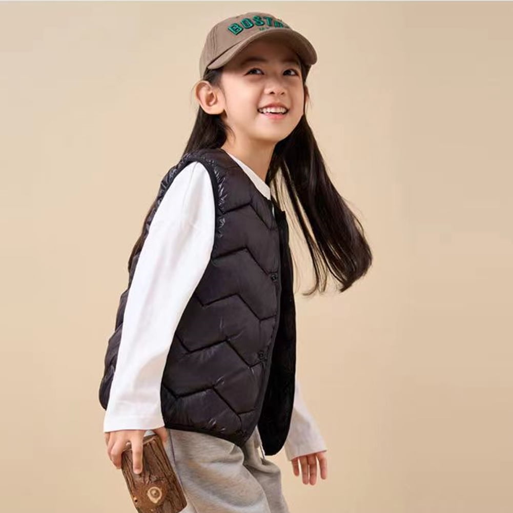 Godderr 2-10Y Toddler Kids Boys Girls Fall Winter Vest High