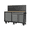 Grey, variant on 60 Inch Rolling Steel Tool Chest Workbench, 10 Drawer Mobile Tool Cabinet with Lock, Pegboard & Built-In Charging Station, 1750 LBS Capacity for Garage Workshop
