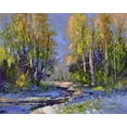 thumbnail image 2 of Chodyukov, Aleksander 32x26 White Modern Wood Framed Museum Art Print Titled - Early Spring colors, 2 of 4