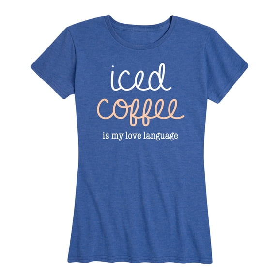 Instant Message - Iced Coffee Love Language Short Sleeve Graphic T-Shirt