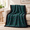 Green & Blue, variant on Brown Tartan Plaid Sherpa Throw Blanket, 50x60 Inch Soft Flannel Lambswool Fleece