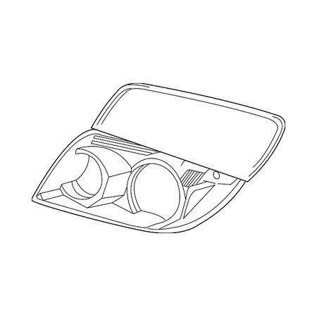 Genuine OE Toyota Headlight (Right) - 81130-35420