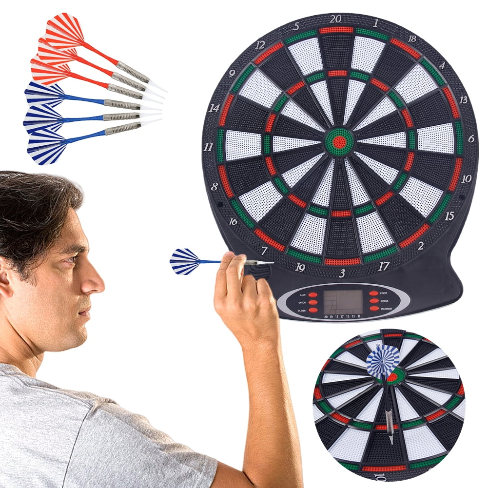 BLEEUS Electronic Dartboard Target Board With 6 Darts Interactive For Indoor Games （Darts Boards）
