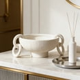 thumbnail image 4 of Ceramic Bowl Hanging Ornament for Home Wall Decoration White 5.7X2.5 Inches, 4 of 6