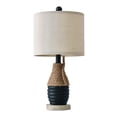 thumbnail image 4 of Oneach Farmhouse Table Lamp for Living Room Bedroom 20" Coastal Navy Blue Nightstands Bedside Lamps Home, 4 of 9