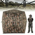 thumbnail image 2 of Gymax Store de Chasse Camouflage pour 3-4 Personnes avec Portée d'Observation de 270° Sac de Transport, 2 of 7