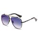 thumbnail image 2 of 5 uds gafas de sol Steampunk para hombres polarizadas doble puente Retro gafas de sol redondas gruesas-marco de Metal de diseñador para mujeres y hombres, 2 of 5