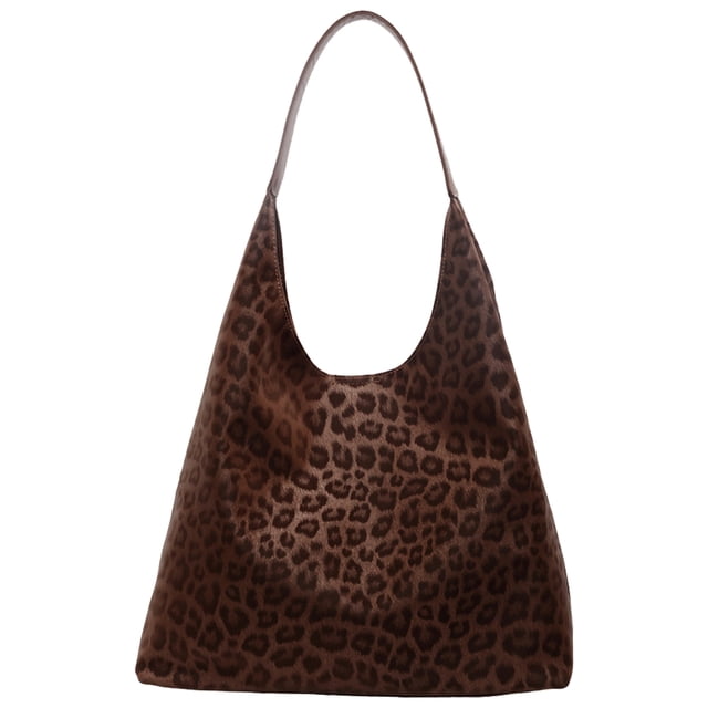 Bolso Hombro Leopardo para Mujer Gran Capacidad Con (marrón)