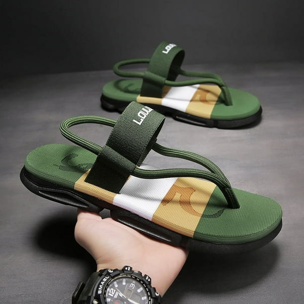 Sandalias para hombre, chanclas, zapatillas planas informales para hombre, zapatos de playa para exterior, sandalias de casa de moda, sandalias suaves antideslizantes con forma de nube