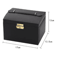 thumbnail image 5 of Caja De Almacenamiento Malubero Joyero de Cuero de PU Gran capacidad Función multiple, 5 of 5