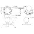 thumbnail image 2 of RAM Mounts RAM-D-202U Rubber Ball Car Mount with Socket Arm, 2 of 2