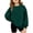 Dark Green -AE05, variant on Resicozy Girls Sweatshirt Crewneck Solid Tops for Kids Long Sleeve Fall Winter Clothes, Casual Solid T-shirts, Teen Warm Pullover 3-15 Years Light Gray 160