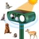 thumbnail image 2 of Repelente ultrasónico JM de plagas de animales con energía solar recargable para jardín gato perro resistente al agua, 2 of 5