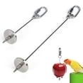 thumbnail image 1 of Soporte para alimentos para pájaros, alimentador de pájaros, juguete de forraje, pincho para golosinas, de acero inoxidable, soporte para palitos de frutas y verduras Ofspeizc 220246, 1 of 8