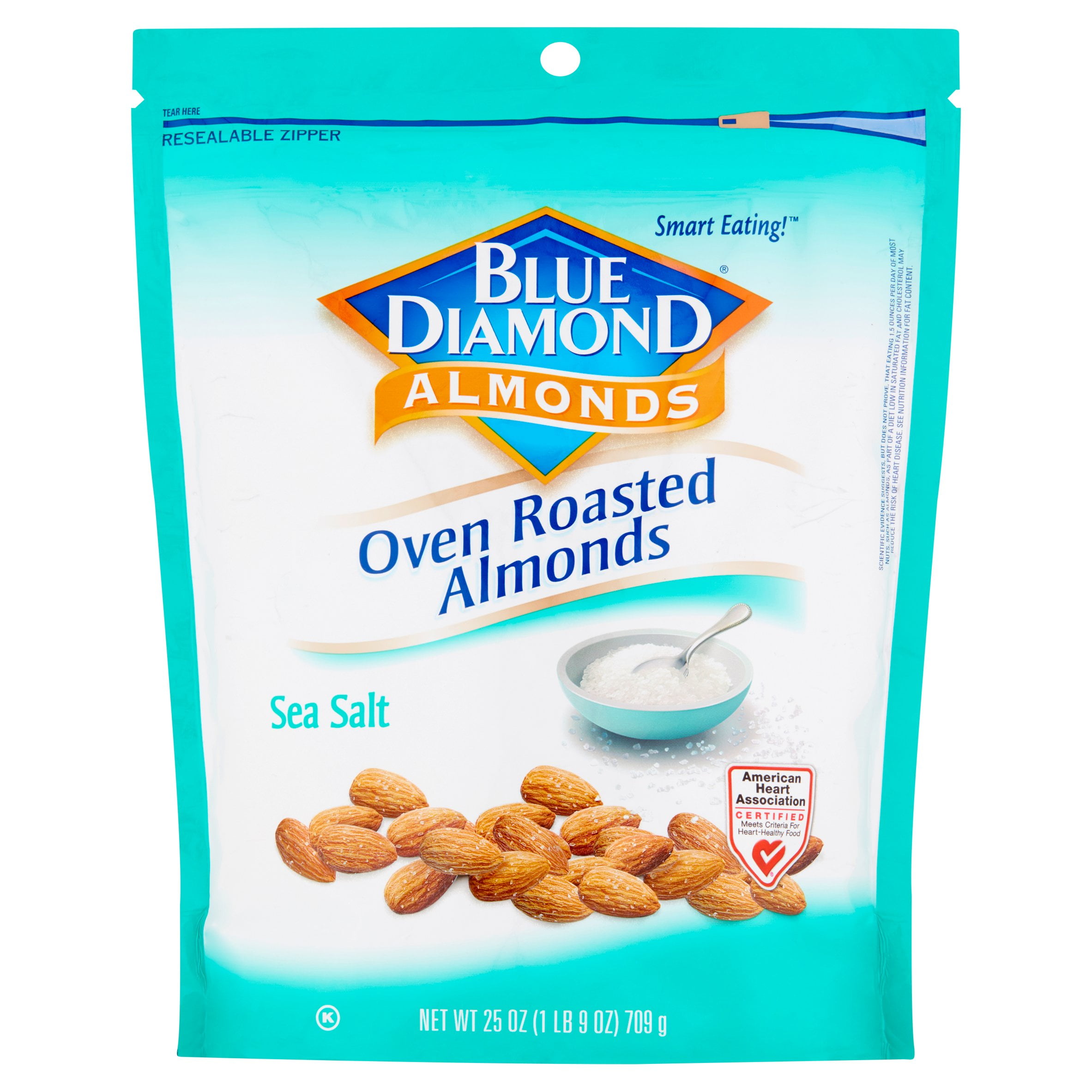 Blue Diamond Sea Salt Oven Roasted Almonds, 25 oz by Blue Diamond Customer Support