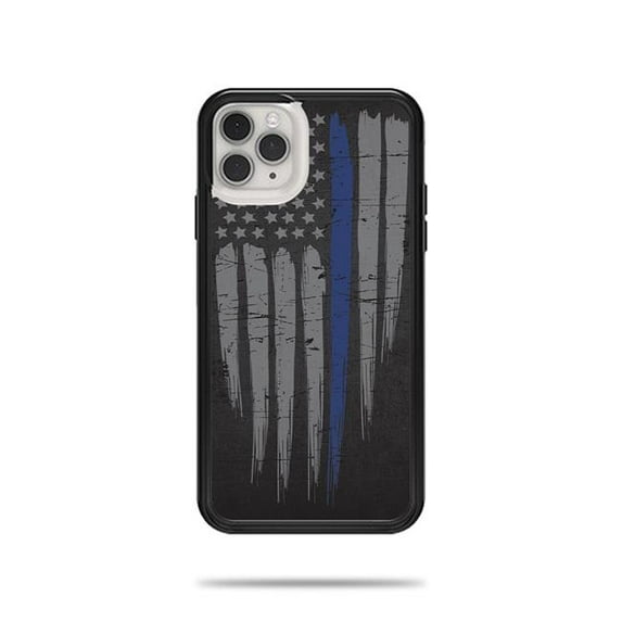 MightySkins LIFSLIPH11PRM-Thin Blue Line Skin for Lifeproof Slam Case iPhone 11 Pro Max - Thin Blue Line