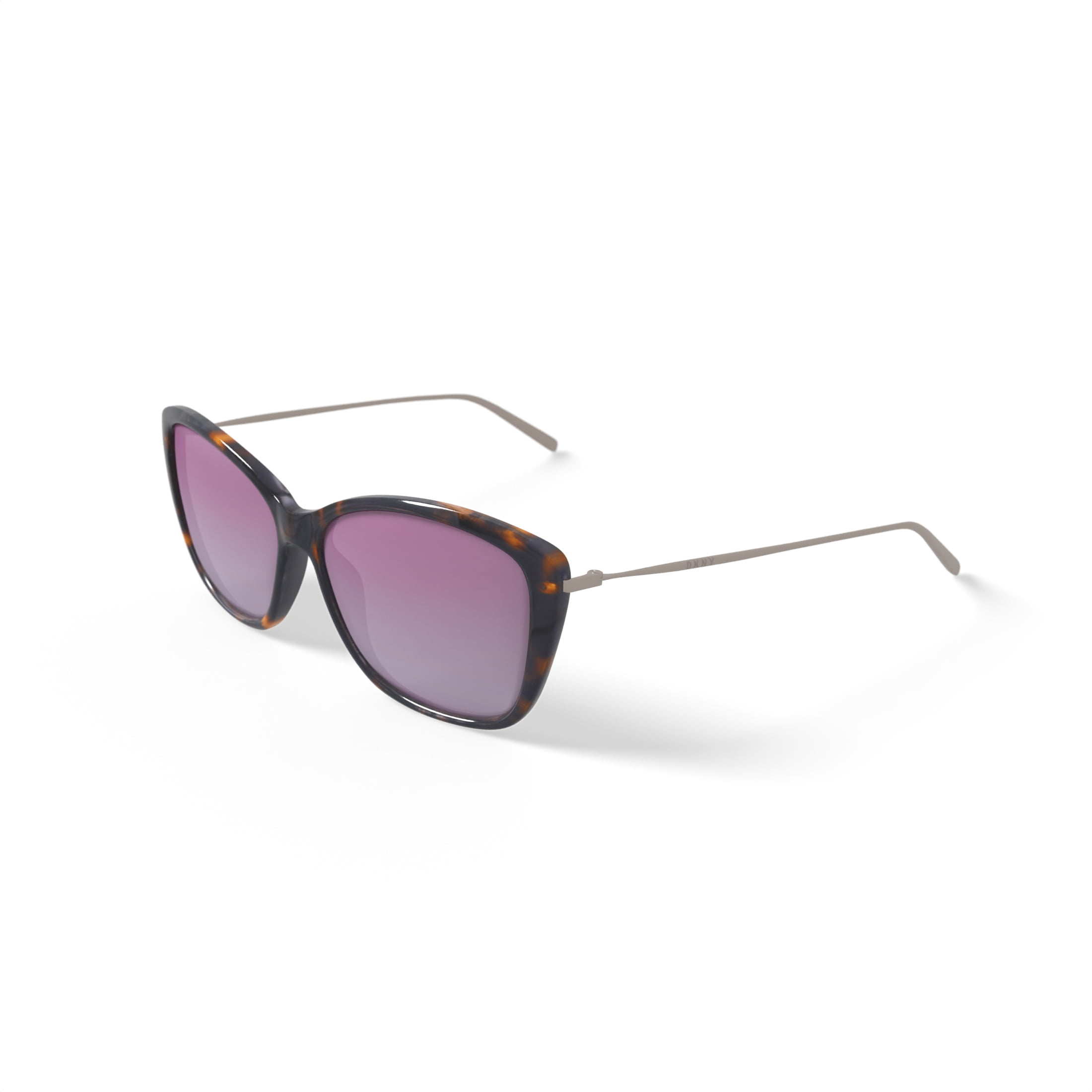 DKNY Women's Rx'able Fashion Sunglasses, DK702SG, Dark Tortoise, 57-14-140, with Case