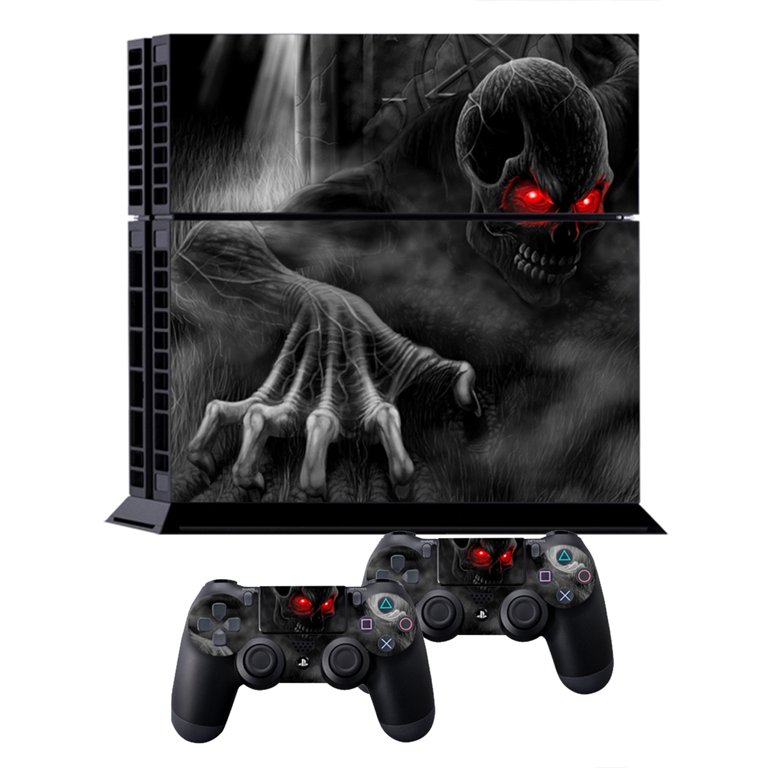 GameXcel Vinyl Decal Protective Skin Cover Sticker for Sony PS4 Console and  2 Dualshock Controllers - PS4 Logo 