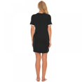 thumbnail image 4 of Chemise de Nuit pour Femmes Été à Manches Courtes en Coton Robe à Boutons à Simple Boutonnage avec Poche, 4 of 7