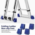 thumbnail image 4 of Anti-Slip Design for Ladder Leg Protective Cover, Ladder Stability Enhanced by Non Skid Furniture Pads for Telescopic and Folding Ladders, Ensuring, 4 of 5