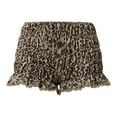 thumbnail image 5 of XIAONU Womens Pants Leopard Shorts Frill Lace Trim Shorts Y2K Print Boy Shorts Smocked Ruched Micro Shorts Bottoms, 5 of 9