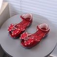 thumbnail image 2 of Splozh Kids Dress Shoes Little Girl Fashionable Bowknot Sandals for Girls Summer Soft Sole Princess Shoes Performance Wedding Red,US 6.5, 2 of 7