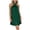 Green, variant on Satin Mini Dress for Women Halter Neck Knot Front Cocktail Party Dress Sleeveless Elegant Loose Fit Beach Vacation Night Out, Blue XL