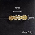 thumbnail image 2 of K-KED Gold plated Ring Cute Women Cubic Zirconia Delicate Jewelry Size 6-10-7, 2 of 6