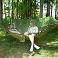 thumbnail image 3 of Survival Camping Hammock, Parachute Material for Quick Drying and Lightweight Portability, Three Usage Modes Including Tent On The Ground (260*140cm), 3 of 7