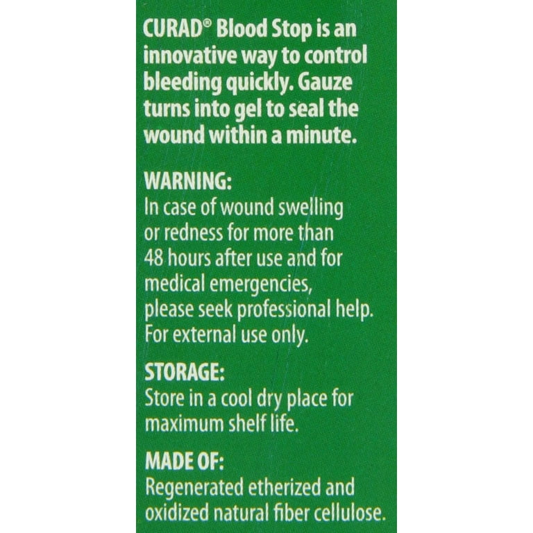 Curad Blood Stop Gauze Packets - 1 Curad Blood Stop Gauze Packets - 1
