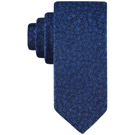 Tommy Hilfiger Mens Tie Necktie One Size Blue Musa Floral