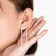 thumbnail image 2 of pares de pendientes COLGANTES de lazo Yashi pendientes de borla dorados para mujeres y niñas, 2 of 5