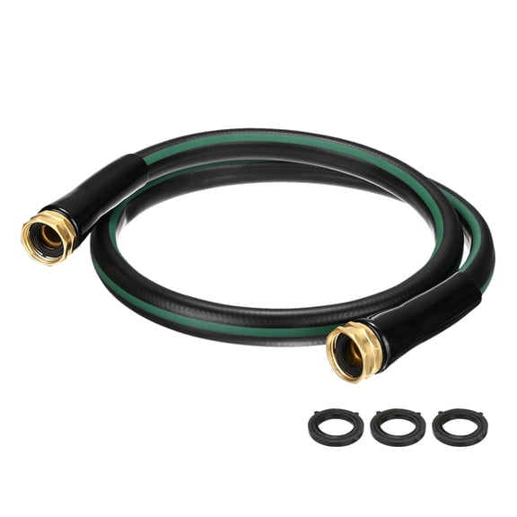 Uxcell Garden Hose 5/8 Inch x 4 FT, Flexibleer Hose, Hose with Double Female Fittings