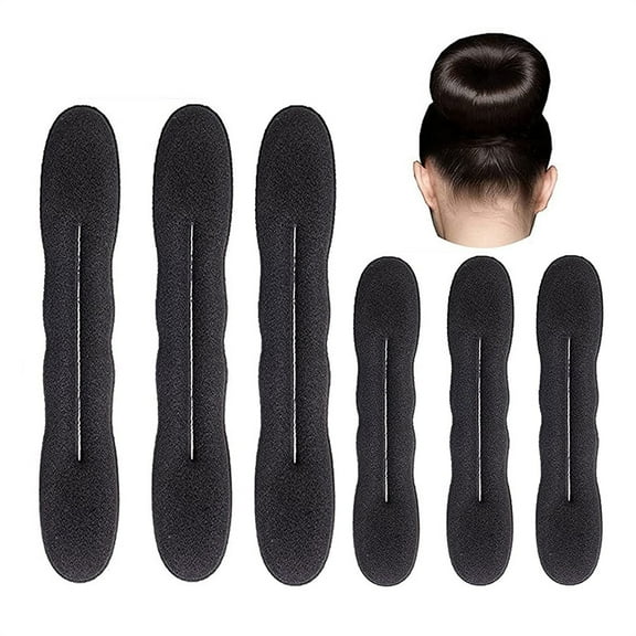 NOGIS Hair Bun Maker Doughnut Maker Ponytail Bun Twister Simple sponge hair bun shaping accessories Suitable for ballet children girls women (Pack of 6 )