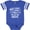 Football Blue and White, variant on Brave Smart Loyal Kind Fun Loved All of the Above Boys or Girls Baby Bodysuit