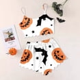 thumbnail image 2 of Weebloom Halloween Pajama Set For Women Pumpkin Sleeveless Cami Tank Top And Shorts Summer Fall 2 Piece Set Pjs Sleepwear,Size S-2Xl, 2 of 3