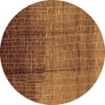 thumbnail image 1 of Ahgly Company Indoor Round Solid Brown Modern Area Rugs, 7' Round, 1 of 4