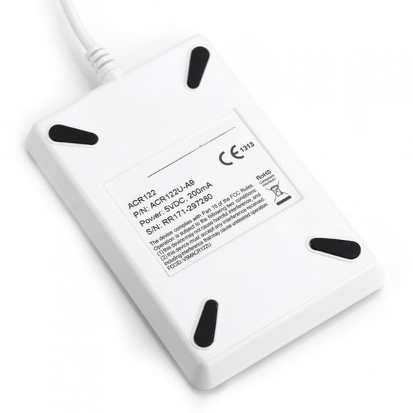 NFC Reader Writer NFC Cards NFC Reader Writer ACR122U ISO 14443A B Free Software in White