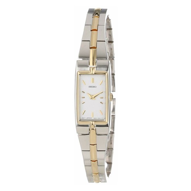 Seiko Women's Ladies' Bracelet Watch - Gold & Stainless - White Dial -  SZZC40 