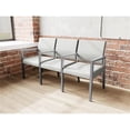 thumbnail image 3 of Pemberly Row Waiting Reception 3 Seat Tandem Seating Wood Frame in Gray, 3 of 5