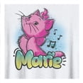 thumbnail image 3 of Playera Aristogatos para Mujer, Cuello Redondo Manga Corta Blanco Talla CH, 3 of 4