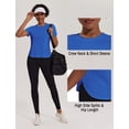 thumbnail image 3 of Weardear Workout Tops for Women UPF 50+ Yoga Shirts Short Sleeve Athletic Tops with Side Slits Loose Fit Running Gym Tee Top, 3 of 7