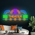 thumbnail image 3 of Handmadetneonsign Theater Neon Sign, Cinema Movie Wall Art Decor, Movie Theater Wall Decor, 3 of 5