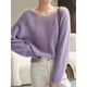 thumbnail image 4 of Suéter elegante transparente para mujer, jersey holgado, suéter de punto suave y cálido para otoño e invierno, tops sólidos básicos 2024, 4 of 4